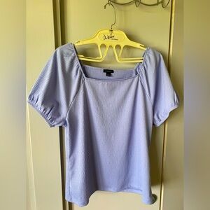 Ann Taylor Periwinkle short sleeve size large